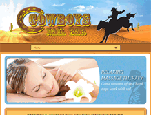 Tablet Screenshot of cowboysnailbar.com